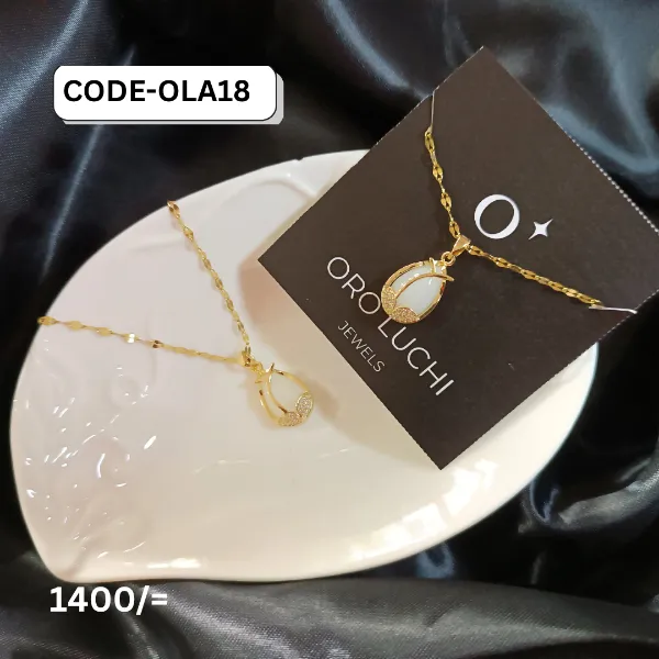 Oro Luchi High-end Non-tarnishing Tulip Pendant Necklace
