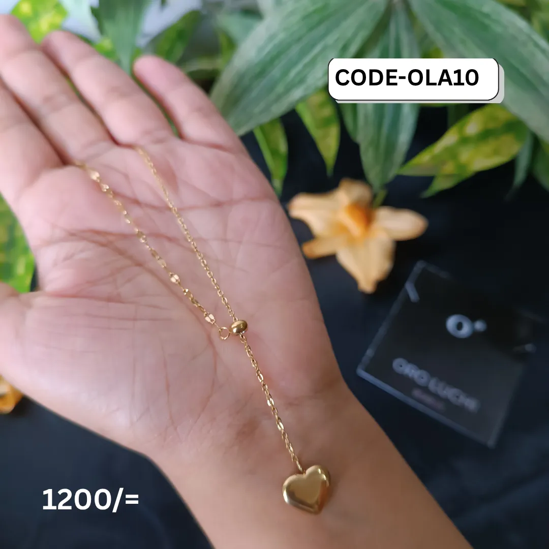 Oro Luchi Minimalist Versatile Love Heart Gold Necklace