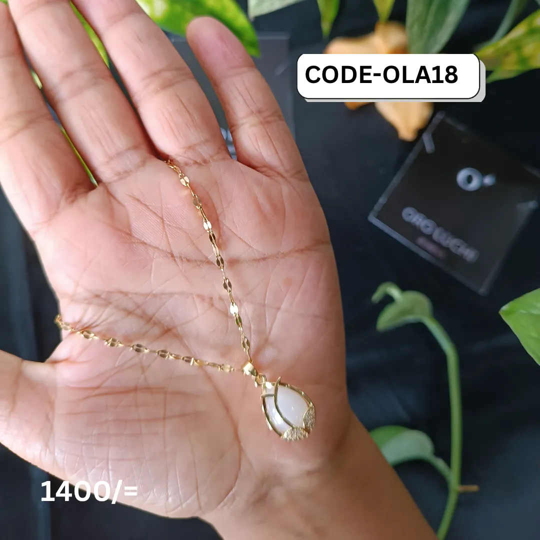 Oro Luchi High-end Non-tarnishing Tulip Pendant Necklace