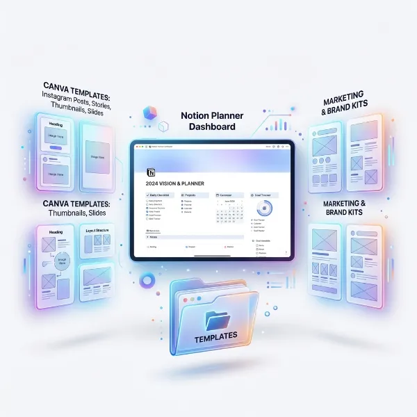 Social Media Content & Automation Template Bundle